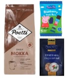 Кофе зерно, батончики и приправа